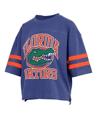Pressbox Women's Florida Gators Wayne Tyler Cropped Oversized-Fit T-Shirt