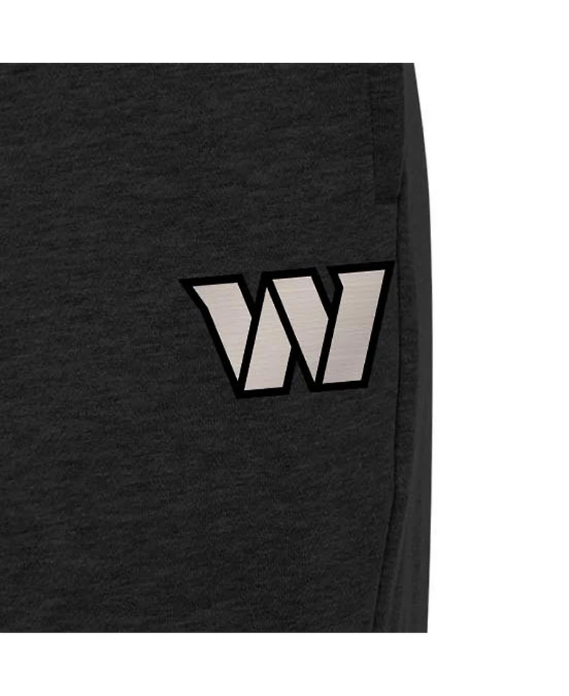 Antigua Women's Black Washington Commanders Brushed Carbon Victory Sweatpants