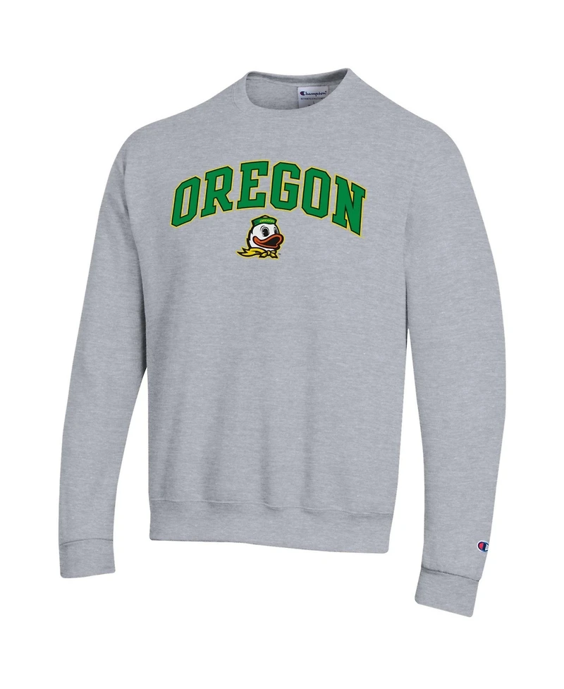 Champion Men's Oregon Ducks Arch Over Logo Crewneck Pullover Sweatshirt