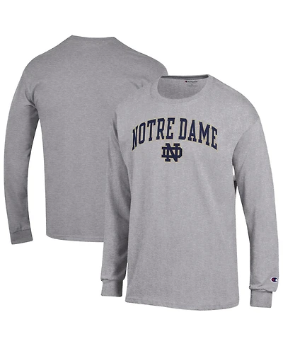 Champion Men's Notre Dame Fighting Irish Arch Over Logo Long-Sleeve Crewneck T-Shirt