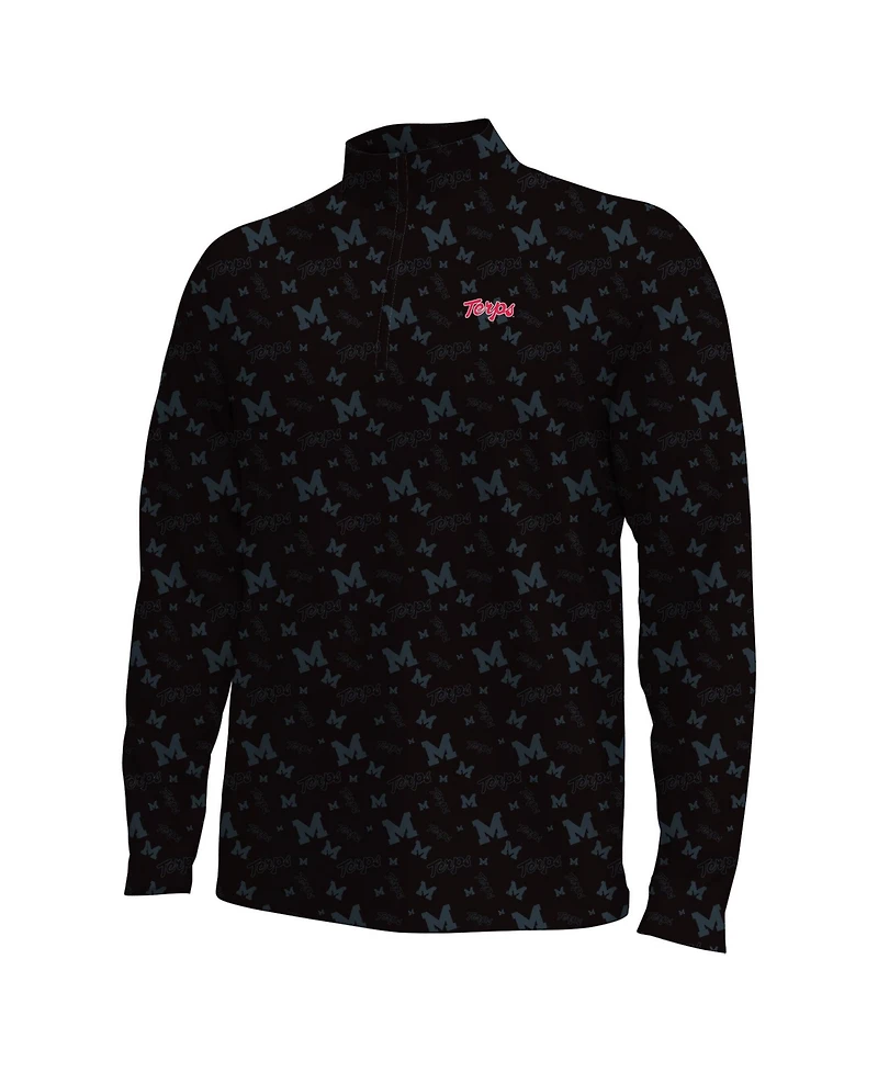 Under Armour Men's Black Maryland Terrapins Gameday Armourfuse Half-Zip Sweatshirt