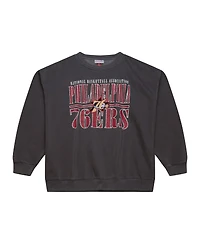 Mitchell & Ness Men's Philadelphia 76ers Nba Downtown Collection Relaxed-Fit Fleece Sweatshirt