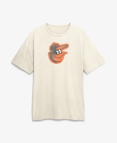 Fanatics Men's Baltimore Orioles Stadium Slub Distressed Crew Neck T-Shirt