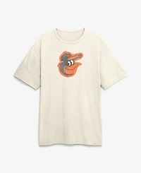 Fanatics Men's Baltimore Orioles Stadium Slub Distressed Crew Neck T-Shirt