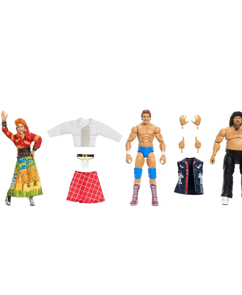Mattel 3-Pack "Rowdy" Roddy Piper, Captain Lou Albano Cyndi Lauper Wwe Sdcc Exclusive Elite Collection Action Figure