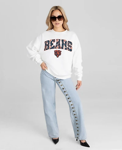 Gameday Couture Women's Chicago Bears Oversized Dropped-Shoulder Crewneck Sweatshirt