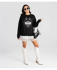 Gameday Couture Women's UConn Huskies Dropped Shoulder Graphic Cotton-Blend Sweatshirt