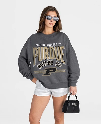 Gameday Couture Women's Purdue Boilermakers Oversized Drop-Shoulder Sweatshirt