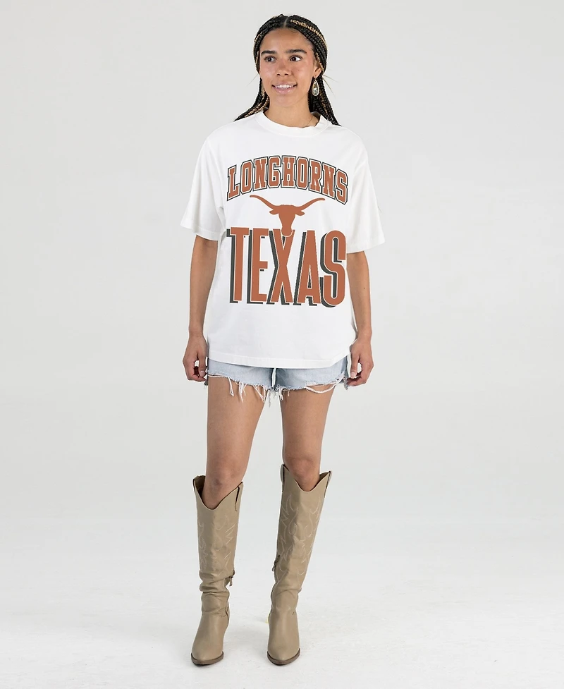 Gameday Couture Women's Texas Longhorns Fierce Focus Oversized Graphic Cotton T-Shirt