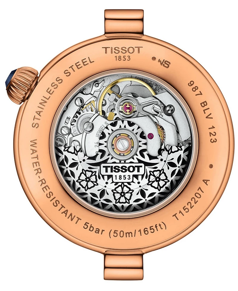 Tissot Women's Desir Automatic Rose Gold Stainless Steel Bracelet Watch 28mm