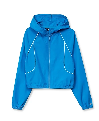Lands' End Girls Active Long Sleeve Hooded Track Jacket