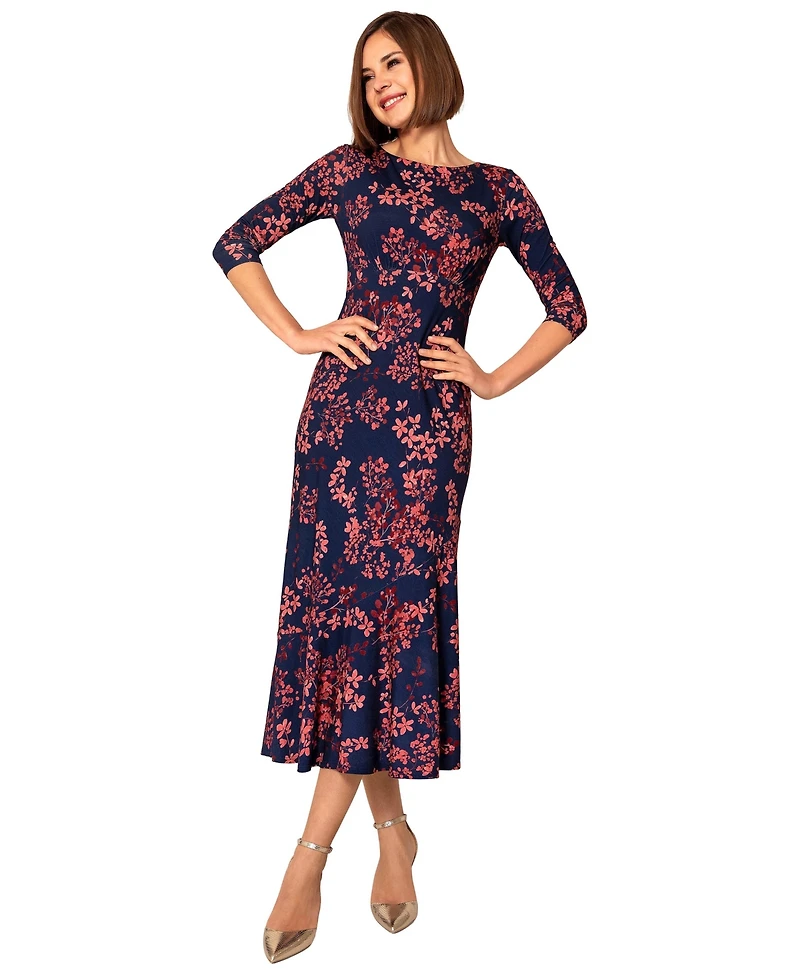 Alie Street London Women's Asymmetric Bias Cut Midi Dress