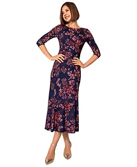 Alie Street London Women's Asymmetric Bias Cut Midi Dress