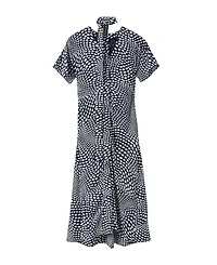 Whistles Women's Mixed Dot Scarf Midi Dress