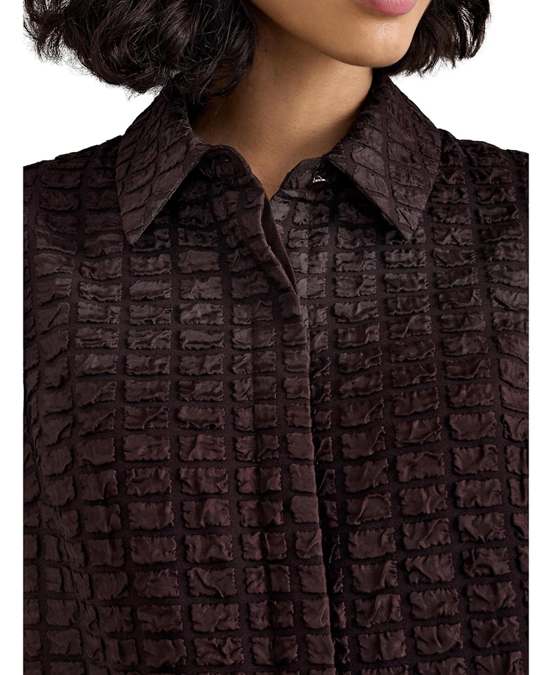 Phase Eight Women's Yasmine Textured Mini Shirt Dress