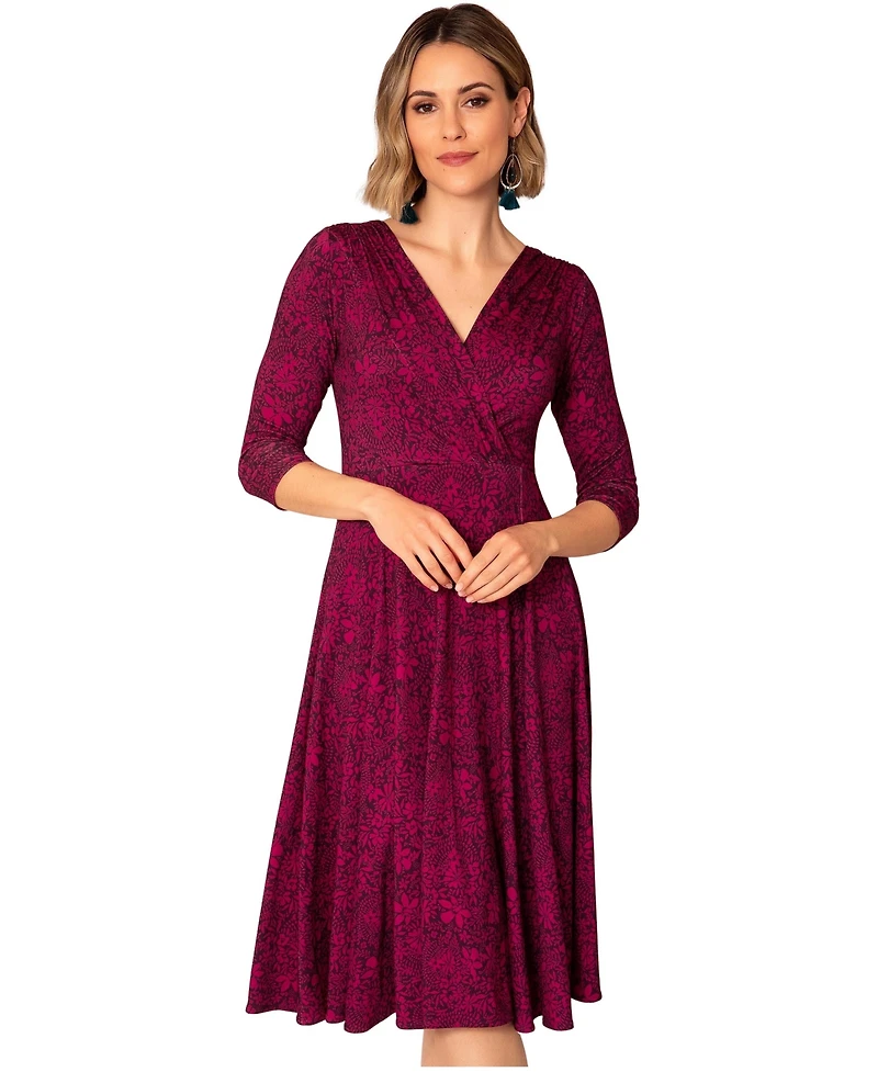 Alie Street London Women's Sculpted Fit Flare Midi Dress