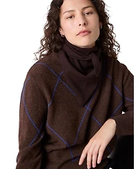 Whistles Women's Wool Contrast Diamond Knit Jumper