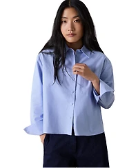 Whistles Women's Boxy Oxford Cotton Shirt