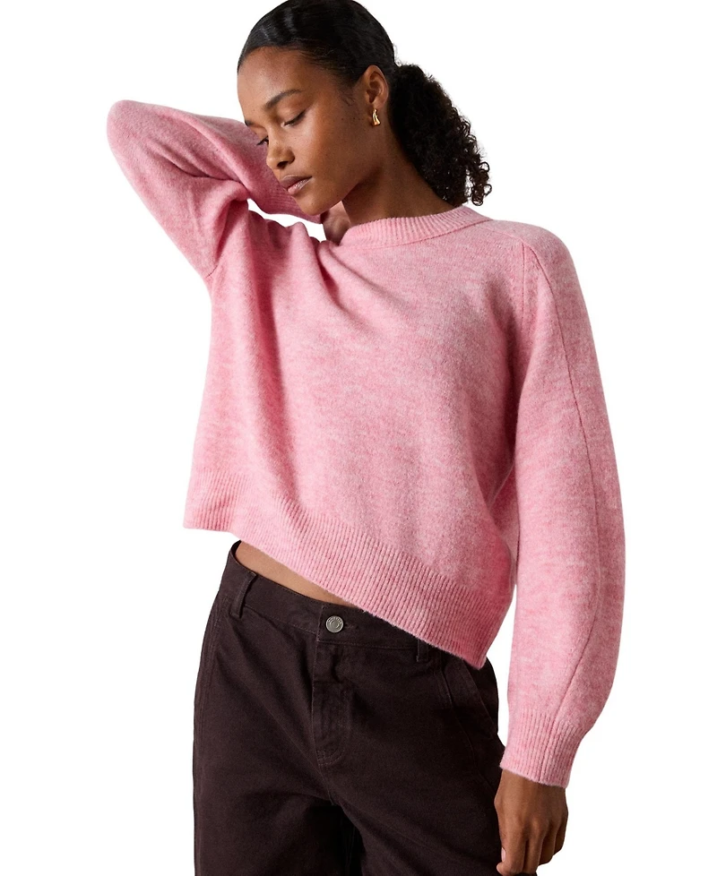 Whistles Women's Wool Mix Curved Hem Knit
