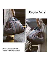 FunnyFuzzy First Class Waterproof Dog Car Single-Seat Bed