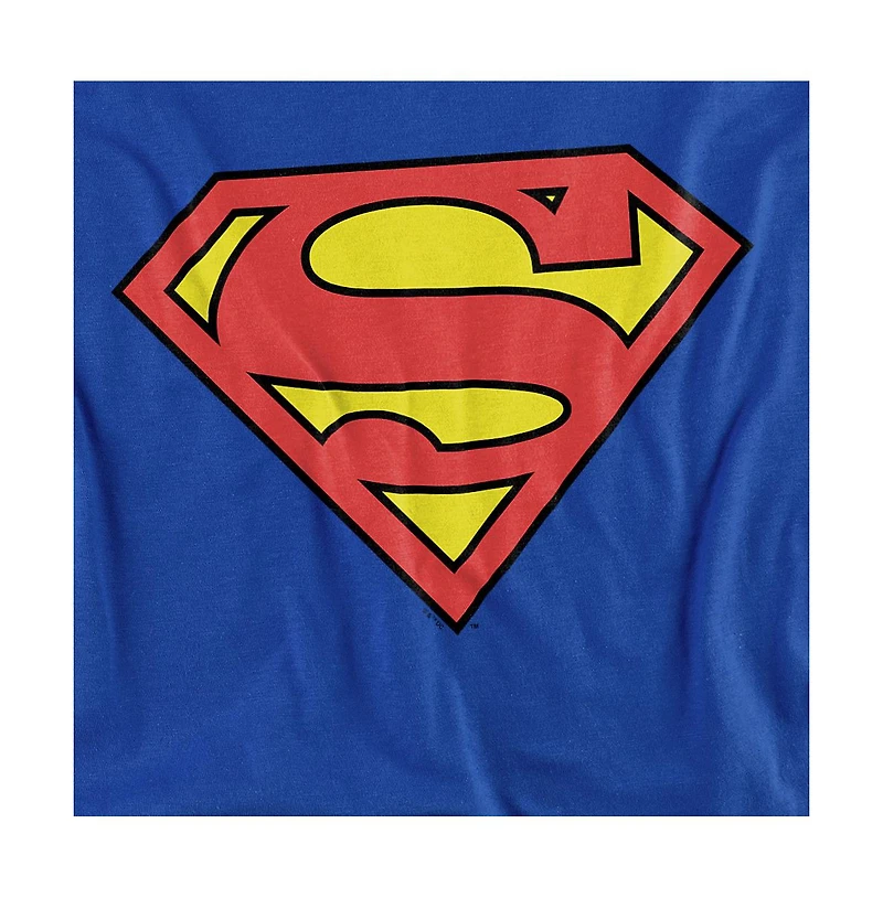 Superman Men's Classic Logo Crewneck Sweatshirt