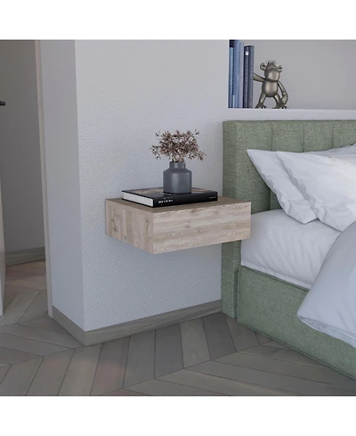Flynama Wall-Mounted Floating Nightstand with Drawer