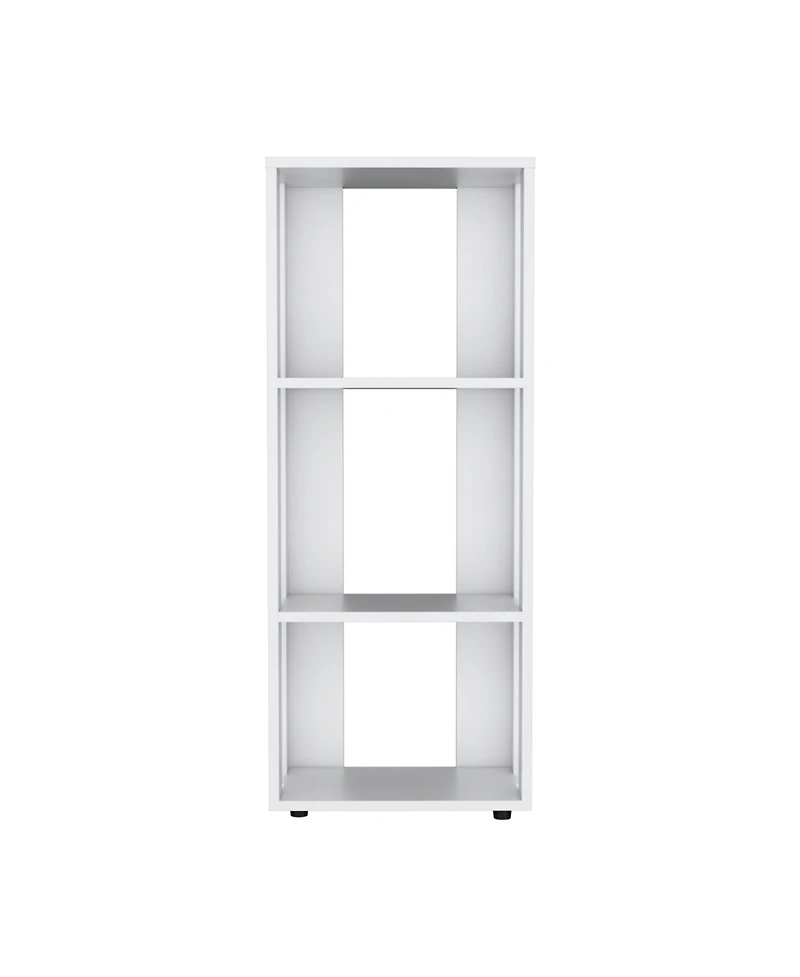 Fm Furniture Modoc Bookcase in Melamine with Open Storage
