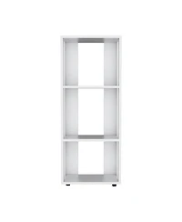 Fm Furniture Modoc Bookcase in Melamine with Open Storage