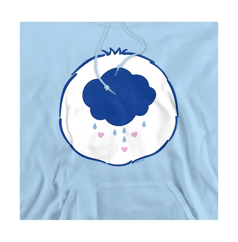 Care Bears Men's Long-Sleeve Graphic Kangaroo-Pocket Grumpy Belly Hoodie