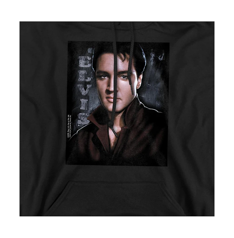 Elvis Men's Graphic Long-Sleeve Presley Tough Hoodie