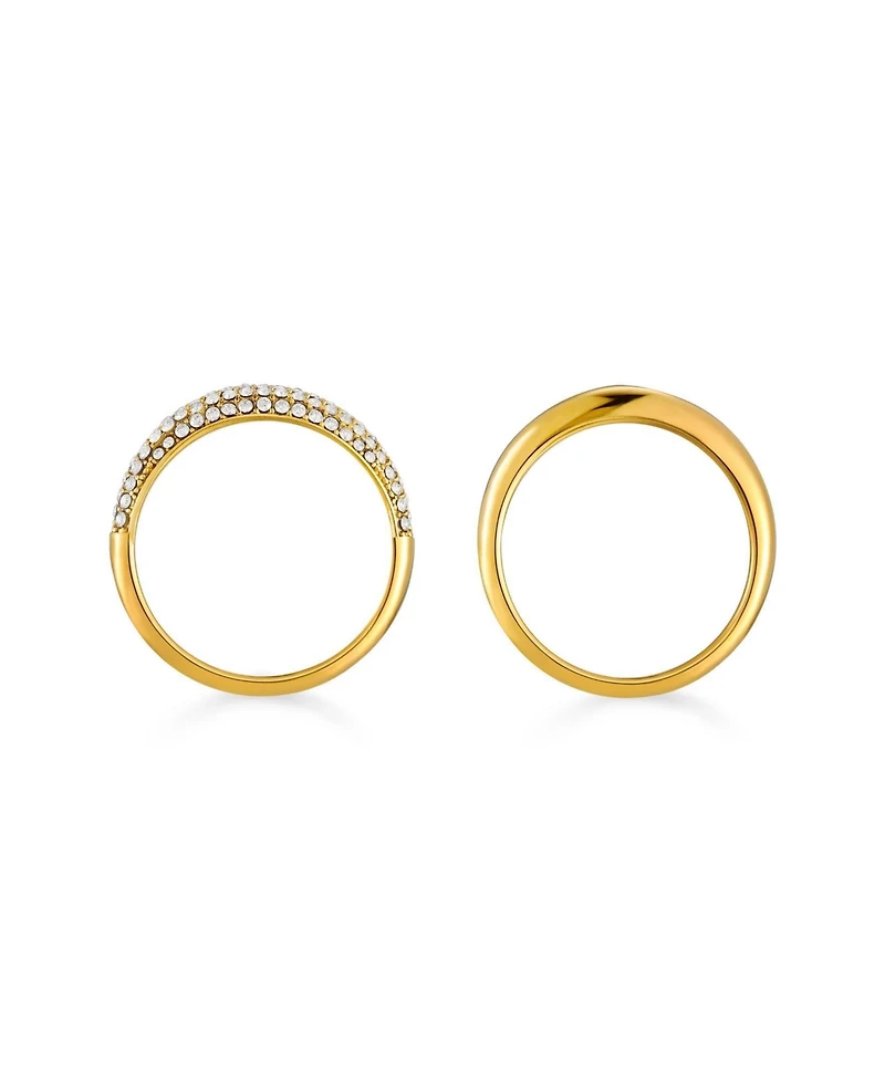 Atolea Day and Night Ring Set