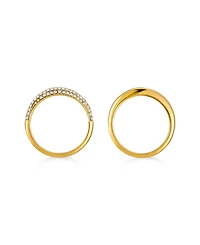 Atolea Day and Night Ring Set