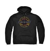 Corvette Men's Genuine Chevy Parts Distressed Sign Pull-Over Hoodie