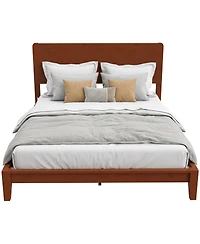 Homcom Queen Bamboo Bed Frame with Headboard, Platform