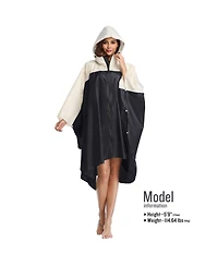 Piscifun Waterproof Hooded Rain Poncho Lightweight Packable Quick Dry For Outdoor Hiking