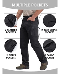 Piscifun Men's Lightweight Quick Dry Hiking Cargo Pants Water Resistant 8 Pockets