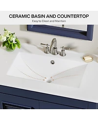 Tribesigns 30" Bathroom Vanity with Sink, Bathroom Vanities Cabinet