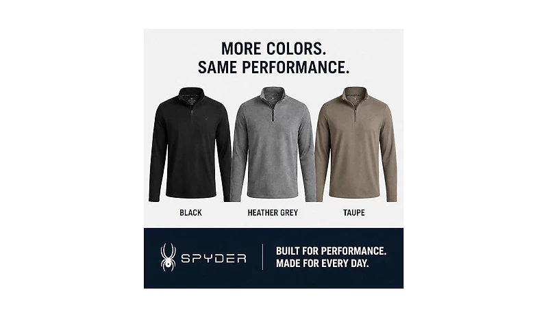 Spyder Men's Corduroy Quarter Zip Sweatshirt