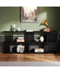 Tribesigns 71'' Extra Long Sofa Table, 3 Tier Farmhouse Console Table