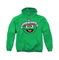 Sesame Street Men's Oscar The Grouch Full Face Pull-Over Hoodie