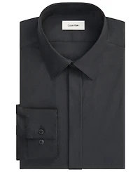 Calvin Klein Men's Tailored Occasion Slim-Fit Point-Collar Cotton-Blend Dress Shirt