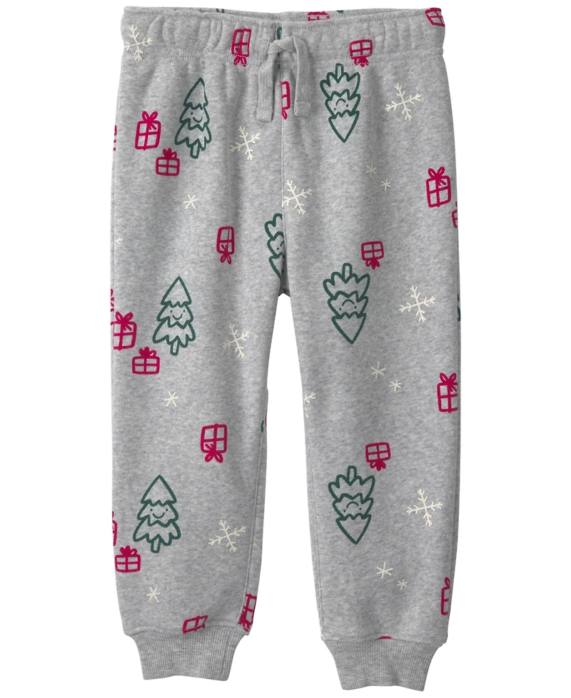 Carter's Baby Boys' Christmas Fleece Top and Pants, 2-Piece Set