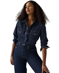 Levi's Women's Evans Relaxed Western Long-Sleeve Denim Shirt
