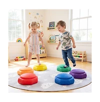 Slickblue 6-Piece Kids Balance Stepping Stones for Sensory Play, Ages 3+