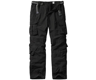 Piscifun Men's Hiking Cargo Pants Outdoor Casual Stretchy Upf 50 Water Resistant 8 Pockets