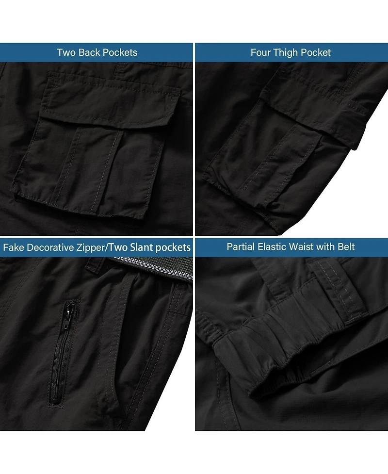 Piscifun Men's Hiking Stretch Cargo Pants