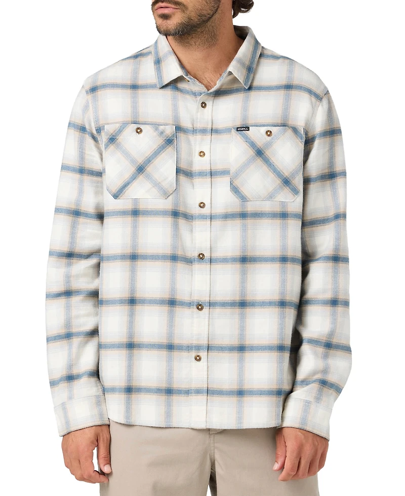 O'Neill Men's Coastline Flannel Long-Sleeve Button-Up Shirt