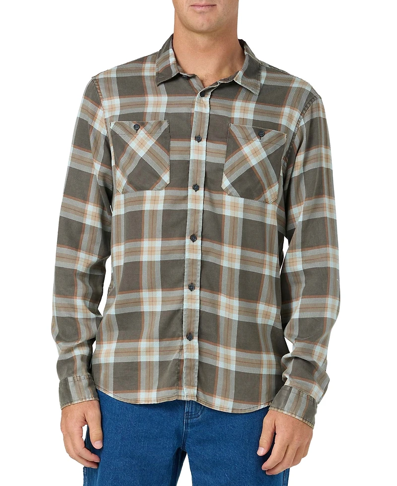 O'Neill Men's Print Long-Sleeve Flannel Shirt