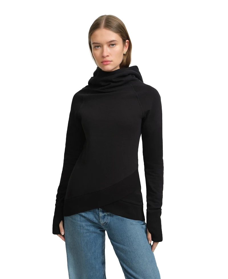 Marcella Women's Geneva Hooded Cutout-Sleeve Sweatshirt