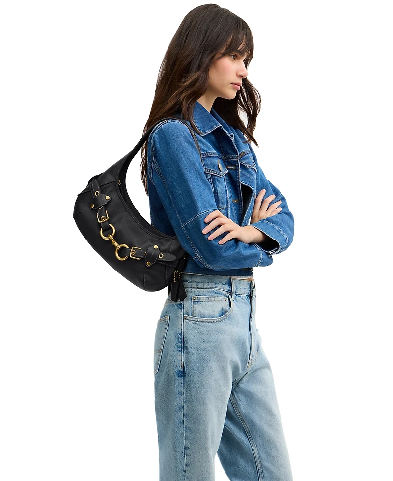 Coach Belted Ergo Leather Small Shoulder Handbag